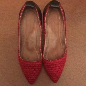 Auth. Isabel Marant Red & Black Pumps Sz. 38